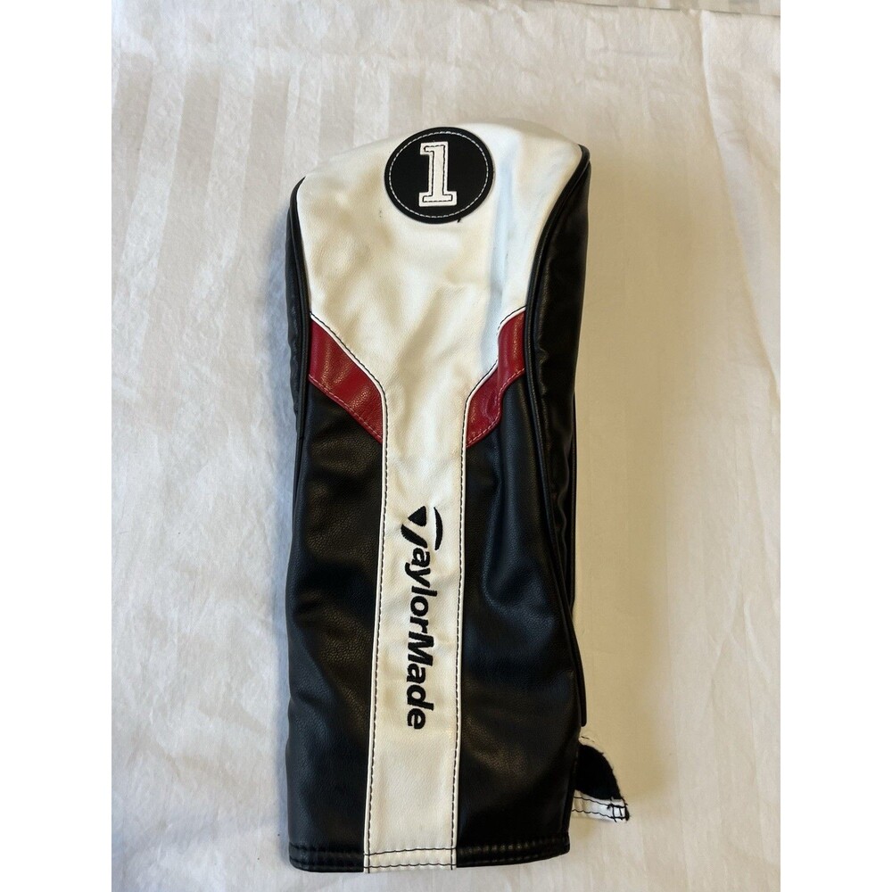 TaylorMade Golf Club Driver Headcover White Black Red Replacement OEM